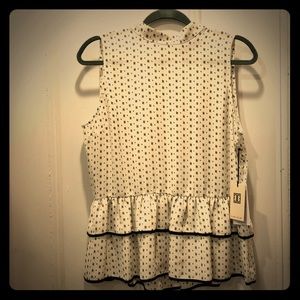 Two tier Peplum shirt NWT